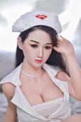 JYdoll 161cm full size Normal chest Silicone head with implanted hair TPE Body sex doll with Head NO.S13 produced by automaticwoman